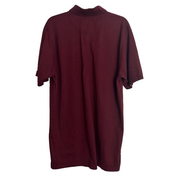 Subway Polo Short Sleeve Shirt Unisex Large Maroon Red Work Uniform Fast Food - Picture 2 of 7